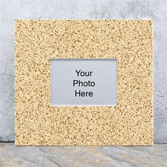 Yellow Sand Texture White Wall Photo Frame 5  X 7  by nateshop