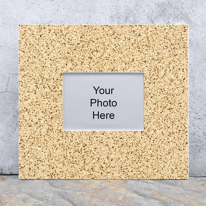 Yellow Sand Texture White Wall Photo Frame 5  x 7 