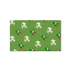 Yoshi Print, Super, Huevo, Game, Green, Egg, Mario Sticker Rectangular (10 Pack) by nateshop