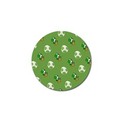 Yoshi Print, Super, Huevo, Game, Green, Egg, Mario Golf Ball Marker (4 Pack) by nateshop