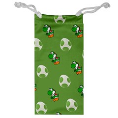 Yoshi Print, Super, Huevo, Game, Green, Egg, Mario Jewelry Bag by nateshop