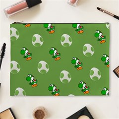 Yoshi Print, Super, Huevo, Game, Green, Egg, Mario Cosmetic Bag (xl) by nateshop