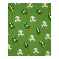 Yoshi Print, Super, Huevo, Game, Green, Egg, Mario Shower Curtain 60  X 72  (medium)  by nateshop