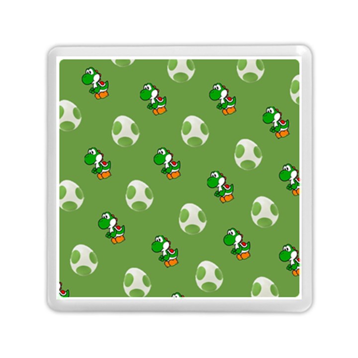 Yoshi Print, Super, Huevo, Game, Green, Egg, Mario Memory Card Reader (Square)