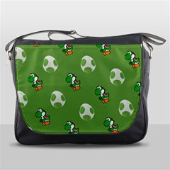 Yoshi Print, Super, Huevo, Game, Green, Egg, Mario Messenger Bag by nateshop