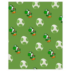 Yoshi Print, Super, Huevo, Game, Green, Egg, Mario Drawstring Bag (small) by nateshop