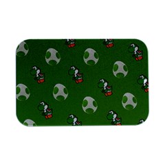 Yoshi Print, Super, Huevo, Game, Green, Egg, Mario Open Lid Metal Box (silver)  