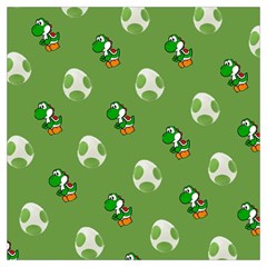 Yoshi Print, Super, Huevo, Game, Green, Egg, Mario Lightweight Scarf  by nateshop