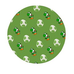 Yoshi Print, Super, Huevo, Game, Green, Egg, Mario Mini Round Pill Box (pack Of 3) by nateshop