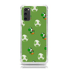 Yoshi Print, Super, Huevo, Game, Green, Egg, Mario Samsung Galaxy S20 6 2 Inch Tpu Uv Case by nateshop