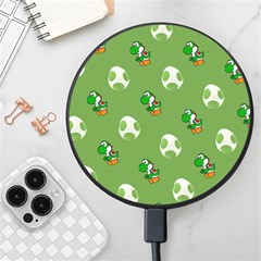 Yoshi Print, Super, Huevo, Game, Green, Egg, Mario Wireless Fast Charger(black) by nateshop