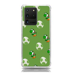 Yoshi Print, Super, Huevo, Game, Green, Egg, Mario Samsung Galaxy S20 Ultra 6 9 Inch Tpu Uv Case by nateshop