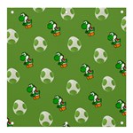 Yoshi Print, Super, Huevo, Game, Green, Egg, Mario Banner and Sign 4  x 4  Front