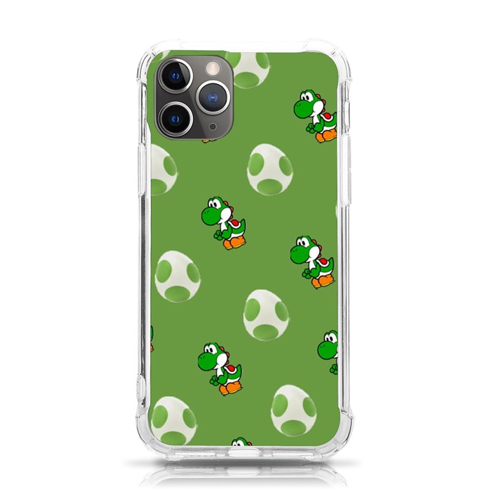 Yoshi Print, Super, Huevo, Game, Green, Egg, Mario iPhone 11 Pro 5.8 Inch TPU UV Print Case