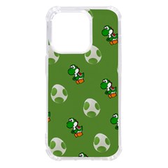 Yoshi Print, Super, Huevo, Game, Green, Egg, Mario Iphone 14 Pro Tpu Uv Print Case