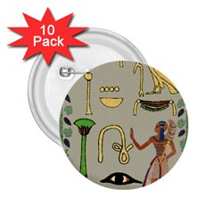 Egyptian Man Artifact Royal 2 25  Buttons (10 Pack)  by Proyonanggan