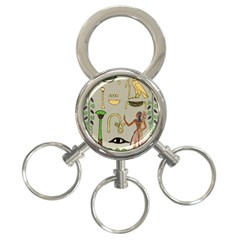 Egyptian Man Artifact Royal 3-ring Key Chain by Proyonanggan