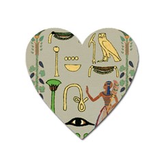 Egyptian Man Artifact Royal Heart Magnet by Proyonanggan