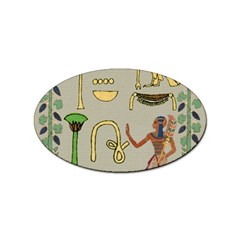 Egyptian Man Artifact Royal Sticker Oval (10 Pack) by Proyonanggan