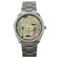 Egyptian Man Artifact Royal Sport Metal Watch by Proyonanggan