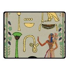 Egyptian Man Artifact Royal Fleece Blanket (small) by Proyonanggan