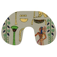 Egyptian Man Artifact Royal Travel Neck Pillow by Proyonanggan