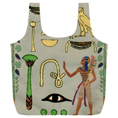 Egyptian Man Artifact Royal Full Print Recycle Bag (xxxl) by Proyonanggan