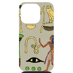 Egyptian Man Artifact Royal Iphone 14 Pro Black Uv Print Case by Proyonanggan