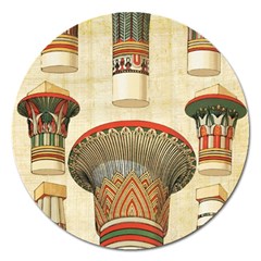 Egyptian Architecture Column Magnet 5  (round) by Proyonanggan