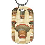 Egyptian Architecture Column Dog Tag (Two Sides) Back