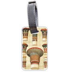 Egyptian Architecture Column Luggage Tag (two Sides) by Proyonanggan