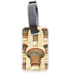 Egyptian Architecture Column Luggage Tag (two sides) Back