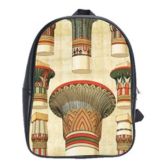 Egyptian Architecture Column School Bag (xl) by Proyonanggan