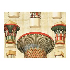 Egyptian Architecture Column Two Sides Premium Plush Fleece Blanket (mini) by Proyonanggan