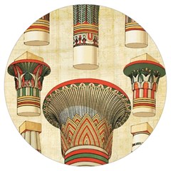 Egyptian Architecture Column Round Trivet by Proyonanggan