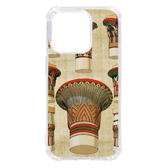 Egyptian Architecture Column Iphone 14 Pro Tpu Uv Print Case