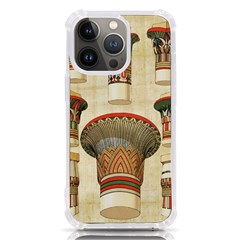 Egyptian Architecture Column Iphone 13 Pro Tpu Uv Print Case by Proyonanggan