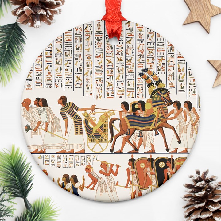 Ancient Egyptian Art Egypt Ornament (Round)