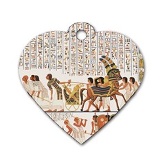 Ancient Egyptian Art Egypt Dog Tag Heart (one Side) by Proyonanggan