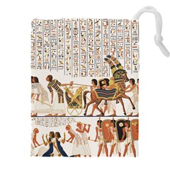 Ancient Egyptian Art Egypt Drawstring Pouch (5xl) by Proyonanggan