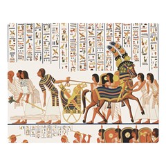 Ancient Egyptian Art Egypt Premium Plush Fleece Blanket (large) by Proyonanggan