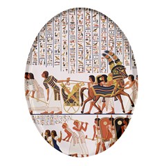 Ancient Egyptian Art Egypt Oval Glass Fridge Magnet (4 Pack) by Proyonanggan