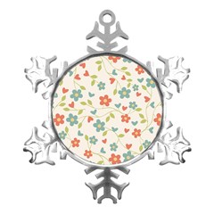 Abstract-1 Metal Small Snowflake Ornament by nateshop