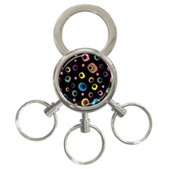 Abstract-2 3-ring Key Chain by nateshop