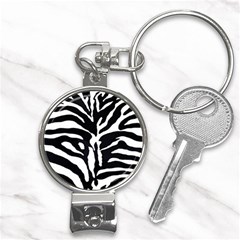 Zebra-black White Nail Clippers Key Chain by nateshop