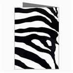 Zebra-black White Greeting Cards (Pkg of 8) Right