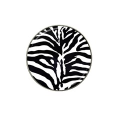 Zebra-black White Hat Clip Ball Marker (4 Pack)