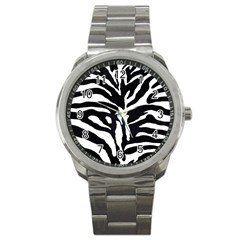 Zebra-black White Sport Metal Watch by nateshop