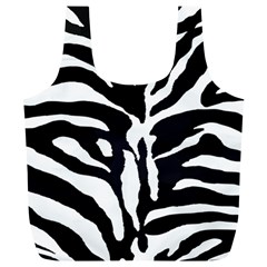 Zebra-black White Full Print Recycle Bag (xl) by nateshop