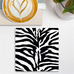 Zebra-black White Uv Print Square Tile Coaster  by nateshop